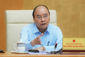 Thủ tướng Nguyễn Xuân Phúc phát biểu chỉ đạo tại cuộc họp. Ảnh: VGP/Quang Hiếu