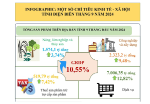 INFOGRAPHIC: KT-XH TỈNH ĐIỆN BIÊN THÁNG 9 VÀ 9 THÁNG NĂM 2024