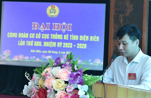 Công đoàn cơ sở Cục Thống kê tỉnh Điện Biên tổ chức Đại hội Công đoàn lần thứ XXV, nhiệm kỳ 2023-2028